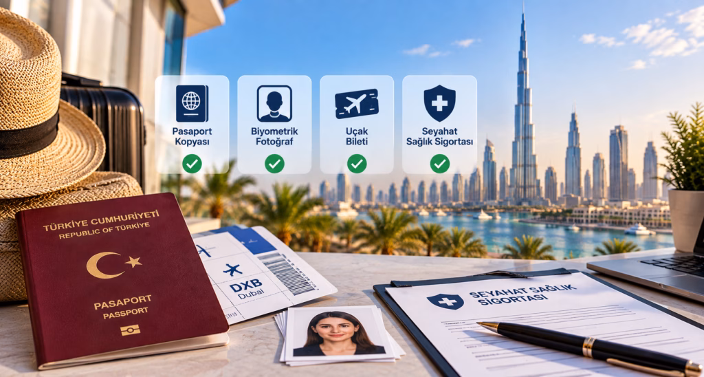 Dubai vizesi için gerekli evraklar